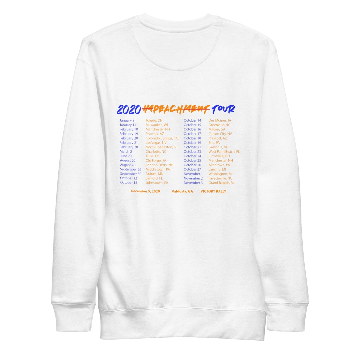 Impeachment Tour Crew Neck Sweatshirt