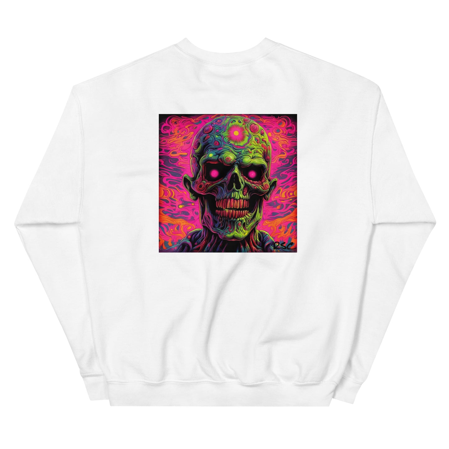 TrippySkull Crew Neck Sweatshirt